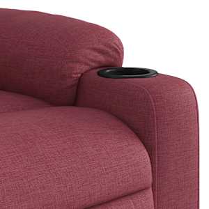 Polohovací křeslo vínové textil - obrázek 8