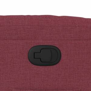 Polohovací křeslo vínové textil - obrázek 9