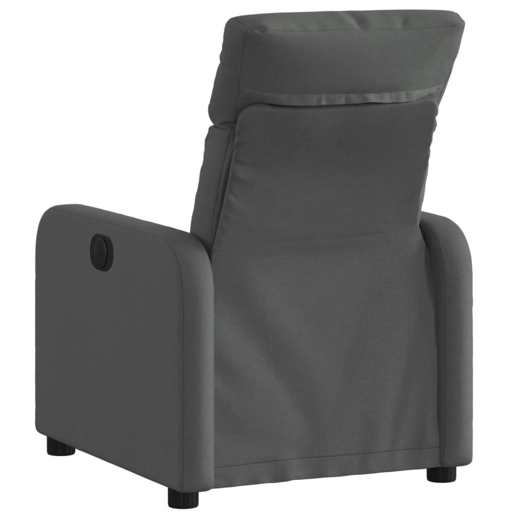 vidaXL Fauteuil verstelbaar stof donkergrijs afbeelding