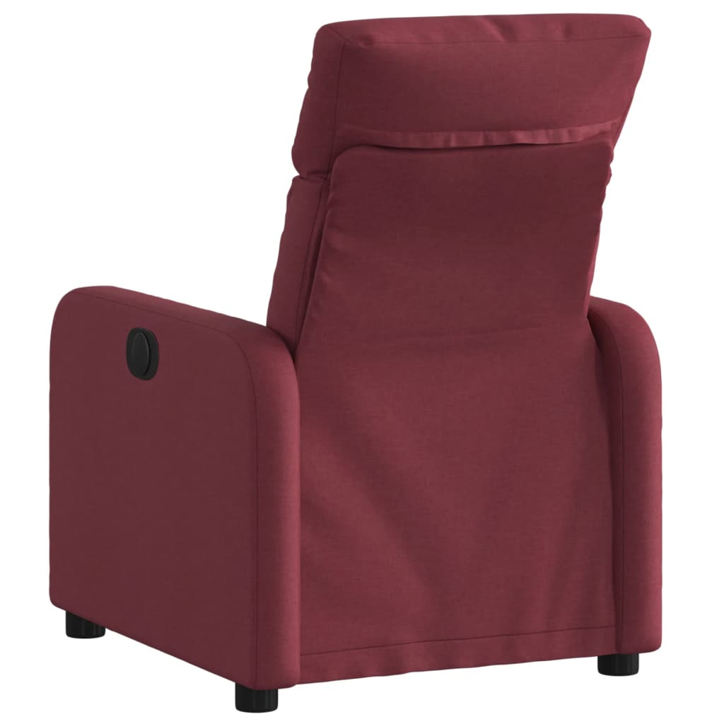 vidaXL Fauteuil verstelbaar stof wijnrood afbeelding
