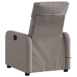 Masážní polohovací křeslo taupe textil - obrázek 4