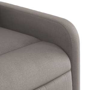 Masážní polohovací křeslo taupe textil - obrázek 9