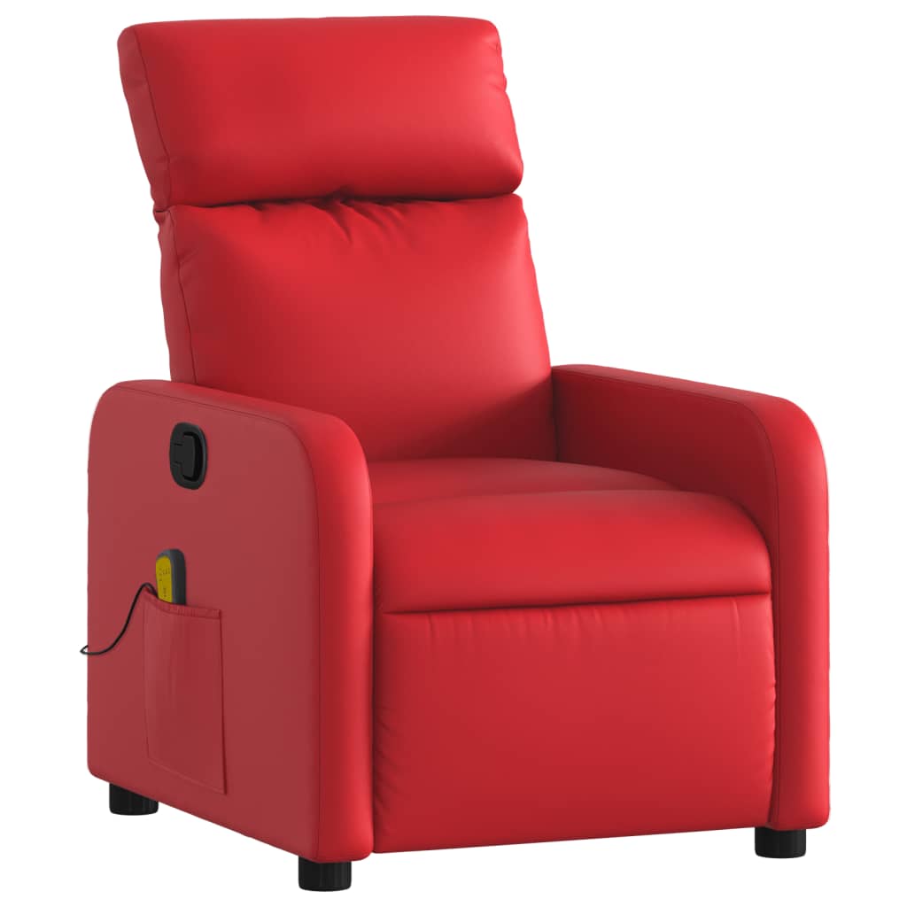 Thumbnail - vidaXL Massagesessel Rot Kunstleder
