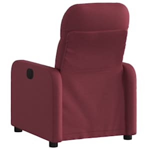 Polohovací křeslo vínové textil - obrázek 3