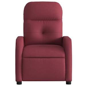 Polohovací křeslo vínové textil - obrázek 6