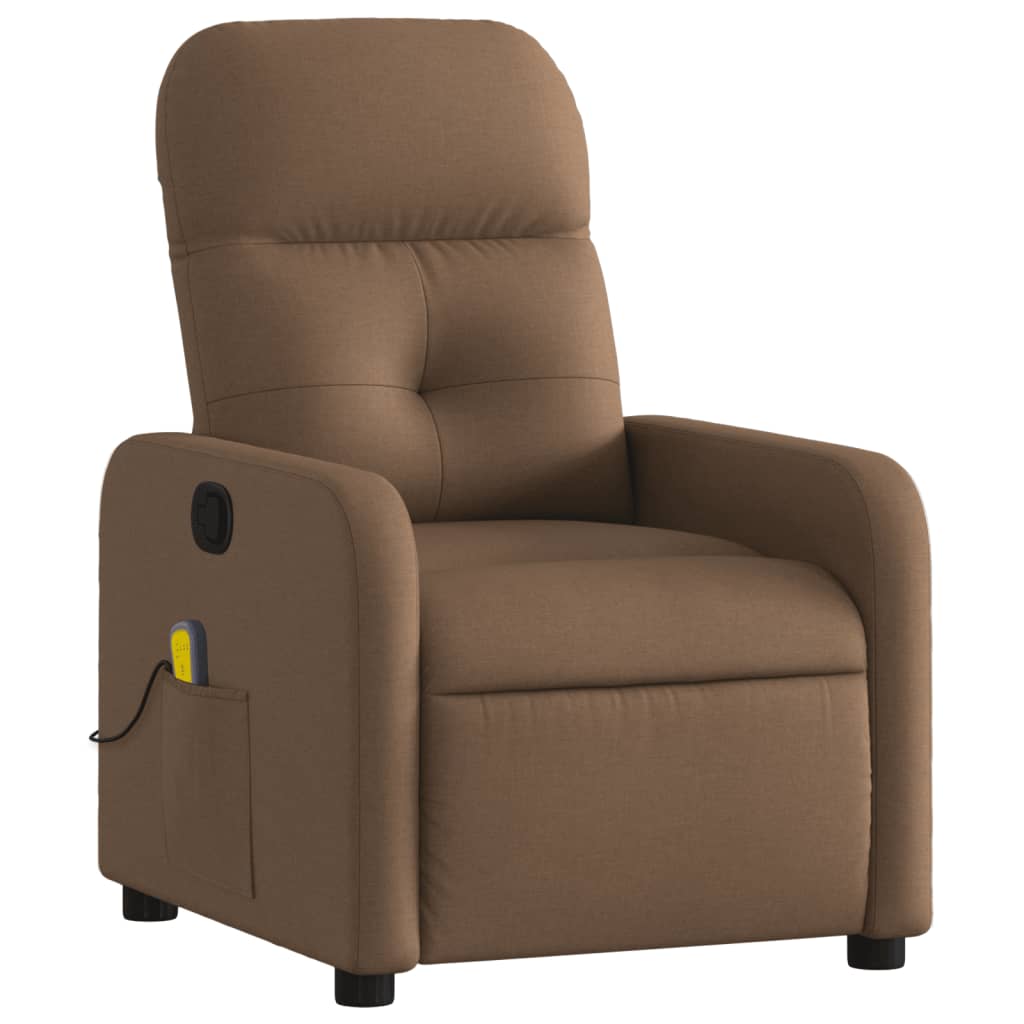 Thumbnail - vidaXL Massagesessel Braun Stoff