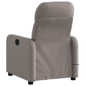 Masážní polohovací křeslo taupe textil - obrázek 4