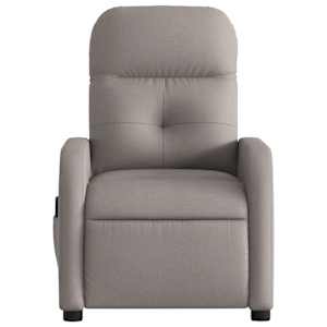 Masážní polohovací křeslo taupe textil - obrázek 7