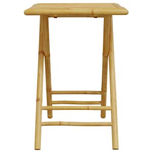 Skládací zahradní stůl 55 x 55 x 75 cm bambus - obrázek 4