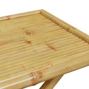 Skládací zahradní stůl 115 x 55 x 75 cm bambus - obrázek 7
