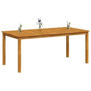 Zahradní jídelní stůl 180 x 90 x 75 cm masivní akáciové dřevo - obrázek 7