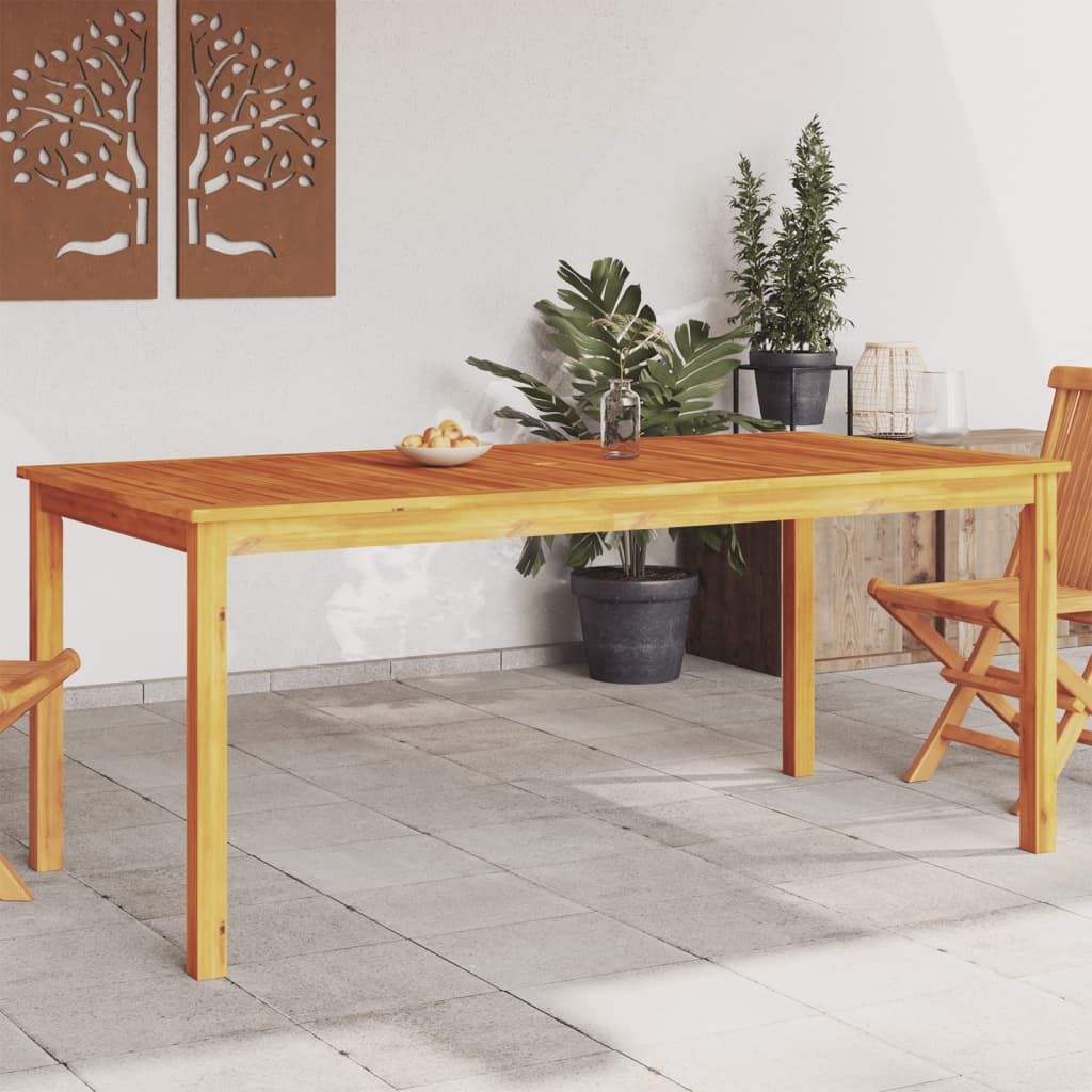 vidaXL Table à manger de jardin 180x90x75 cm bois massif d'acacia