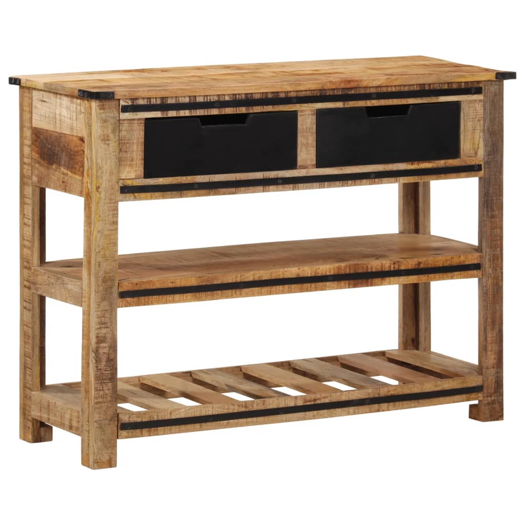 Wandtafel 100x35x75 cm massief mangohout image 13