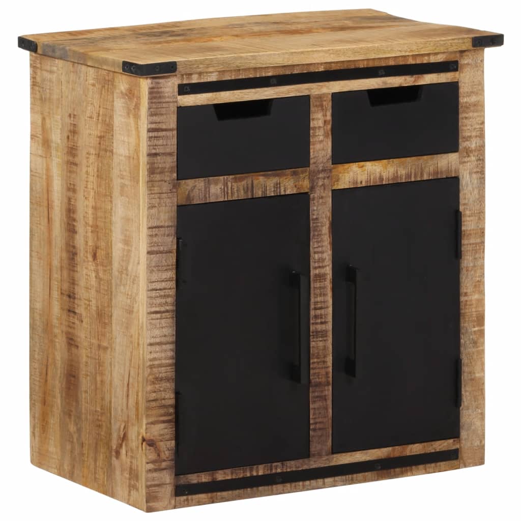Dressoir met 2 lades 55x35x60 cm massief mangohout image 13