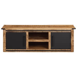 TV skříňka s dvířky 105 x 35 x 36 cm masivní mangovníkové dřevo - obrázek 2