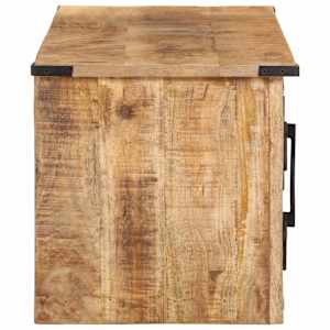 TV skříňka s dvířky 105 x 35 x 36 cm masivní mangovníkové dřevo - obrázek 4