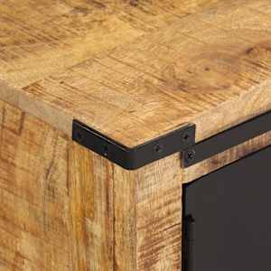 TV skříňka s dvířky 105 x 35 x 36 cm masivní mangovníkové dřevo - obrázek 6