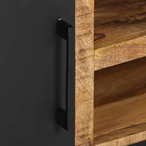 TV skříňka s dvířky 105 x 35 x 36 cm masivní mangovníkové dřevo - obrázek 7
