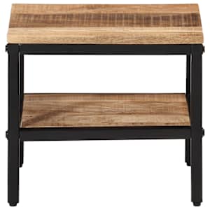 vidaXL Măsuță de cafea, 35x35x30 cm, lemn masiv de mango brut