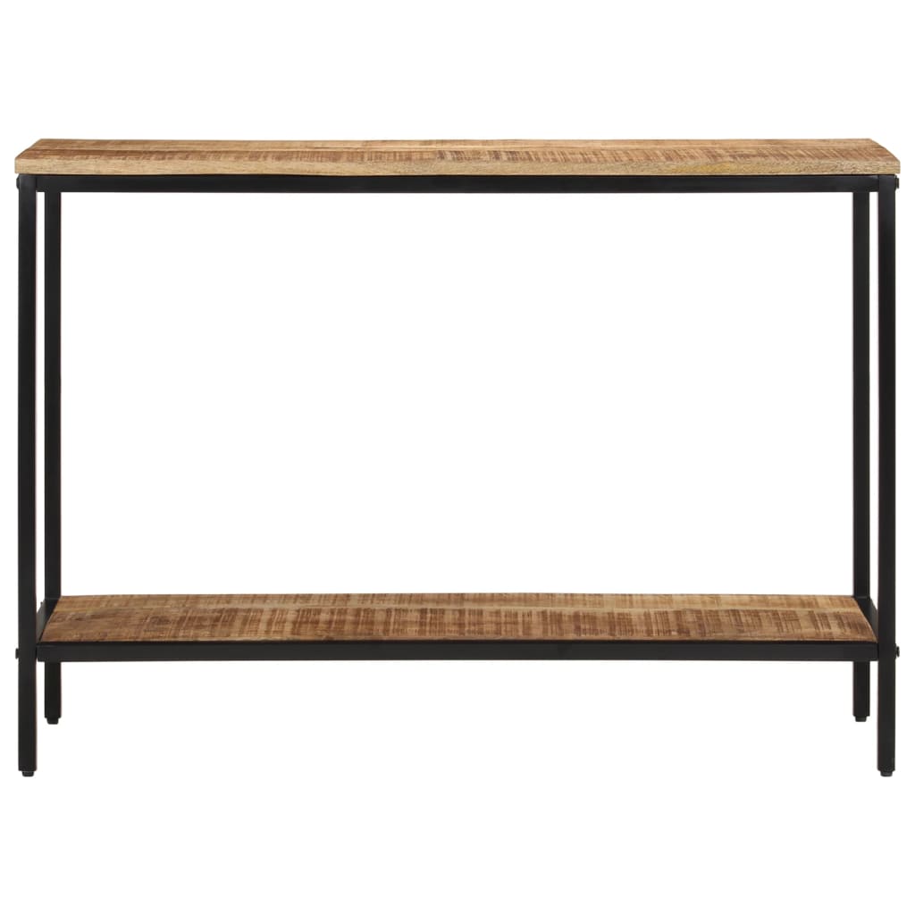 vidaXL Wandtafel 100x35x70 cm massief ruw mangohout afbeelding