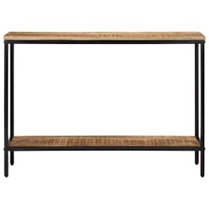 Konzolový stolek 100x35x70 cm masivní hrubé mangovníkové dřevo - obrázek 2