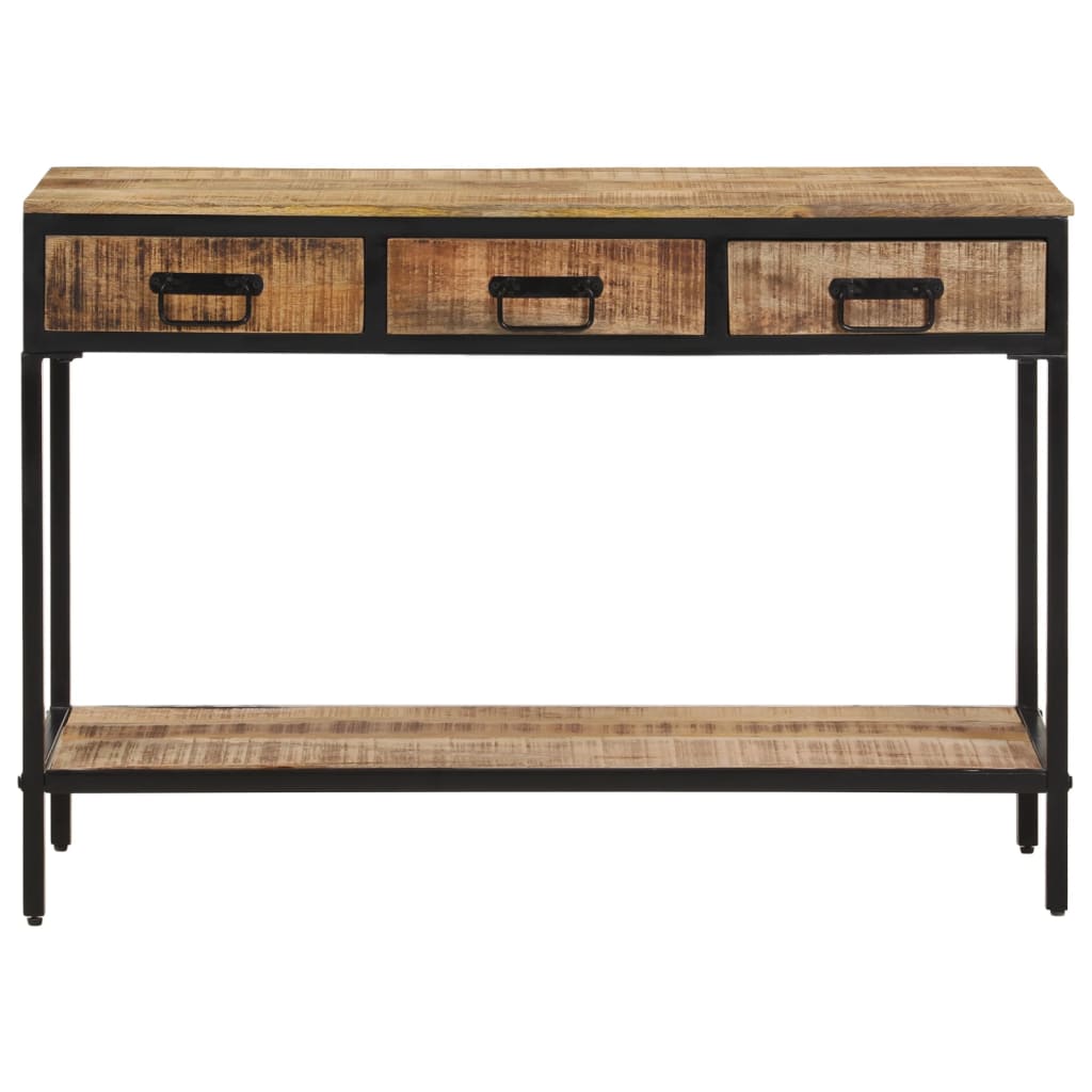 vidaXL Table console 100x35x70 cm bois de manguier massif brut