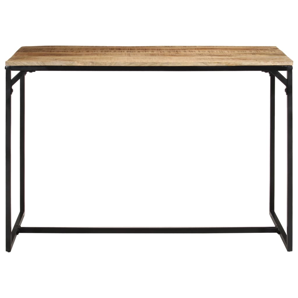 vidaXL Eettafel 110x55x75 cm massief ruw mangohout afbeelding