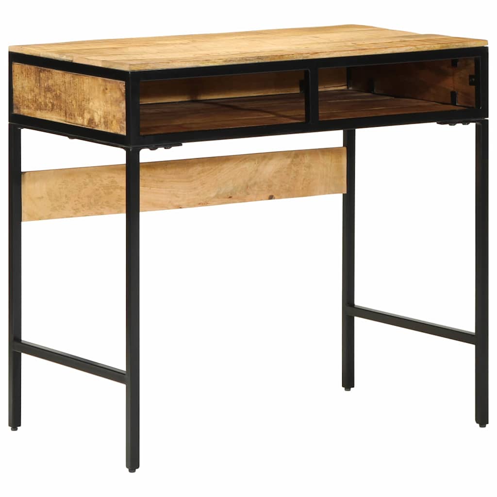 Bureau 80x50x75 cm Bois Massif Manguier Brut