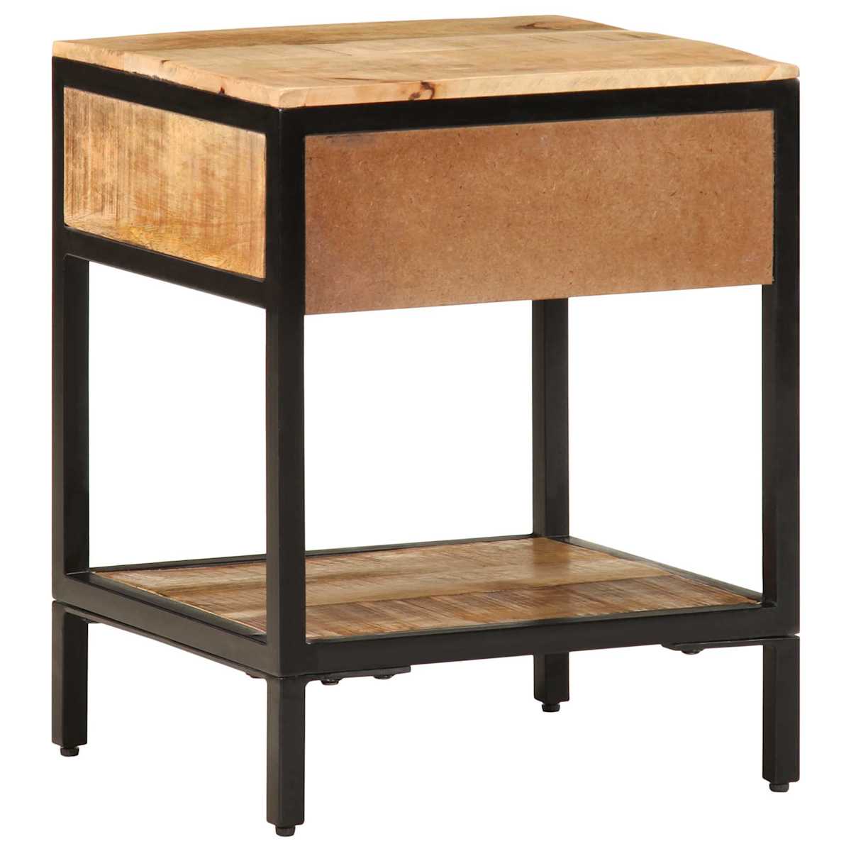 Sengebord Brun 40 x 35 x 50 cm Massiv mango træ og metal - Billede 7