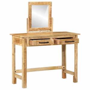 Kosmetický stůl Hnědá 100 x 40 x 120 cm Masivní mangové dřevo - obrázek 3