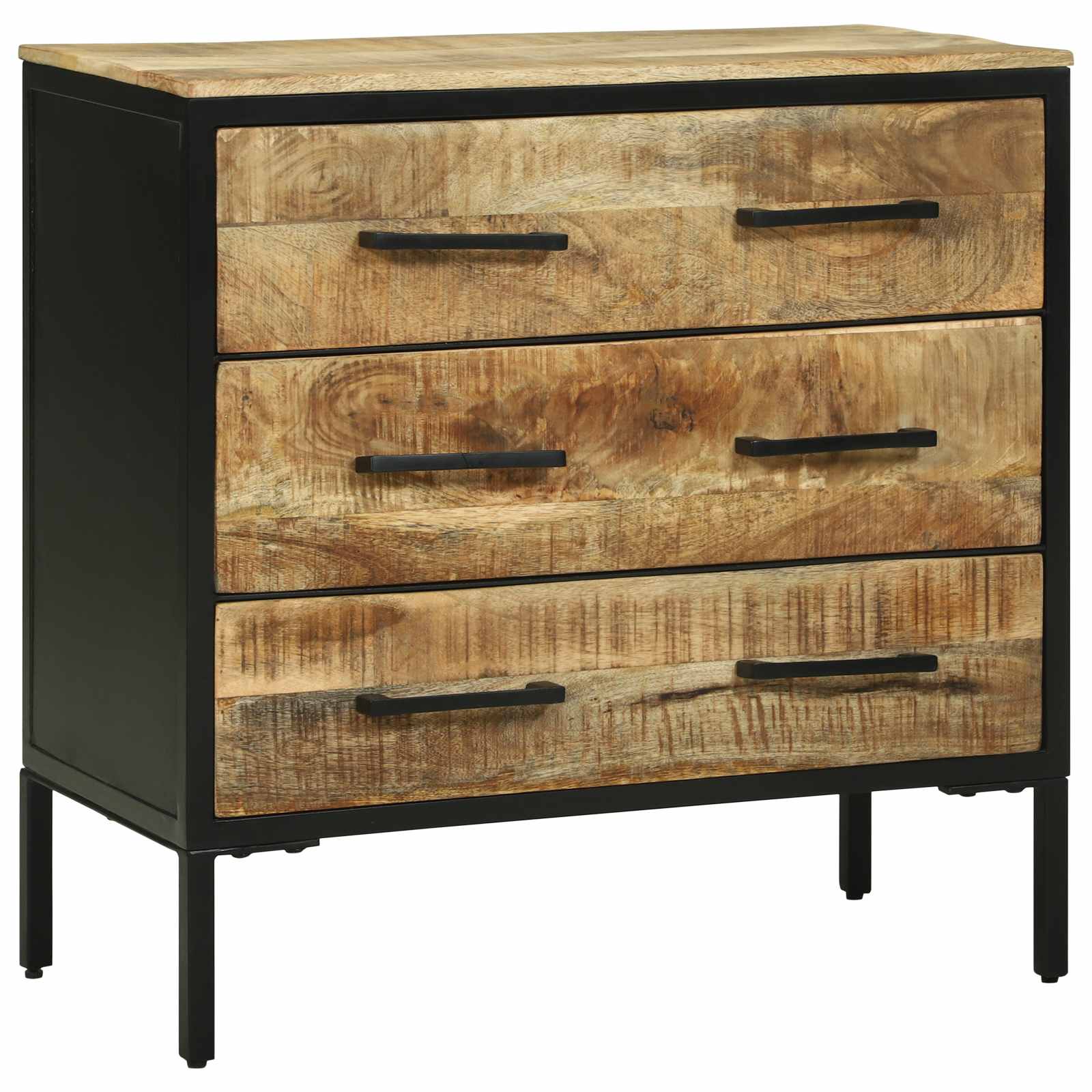 Dressoir met lade 70 x 35 x 70 cm Massief mangohout image 4