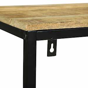 knihovna 70 x 35 x 110 cm Masivní magnovníkové dřevo - obrázek 8