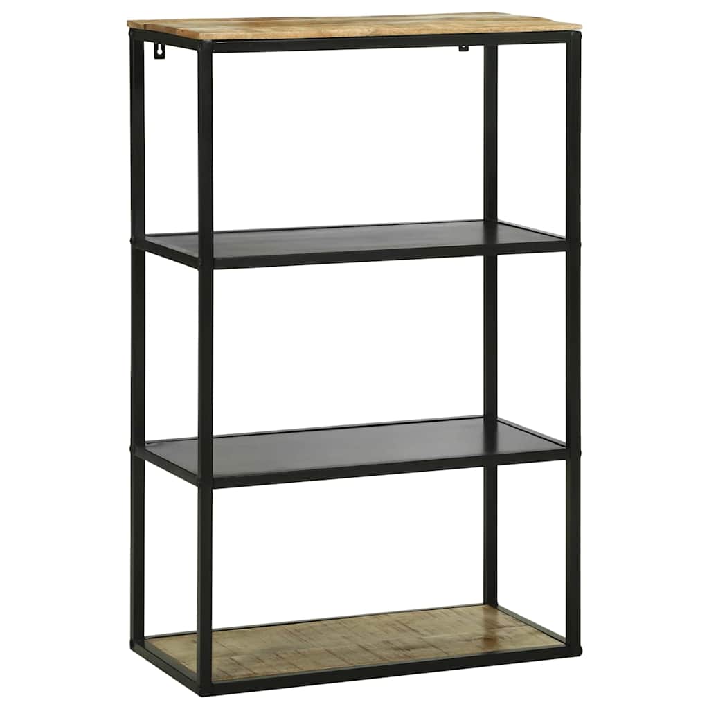 Bogreol 70x35x110 cm Solid Træ Groft Mango