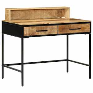 vidaXL Konsoollaud Pruun 100 x 55 x 89.5 cm Soe mango puit ja metal