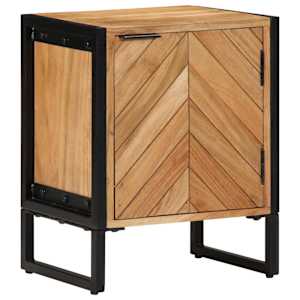 vidaXL &Ouml;&ouml;kapp Pruun 40 x 30 x 50 cm Kindel akaatsiapuit ja metall