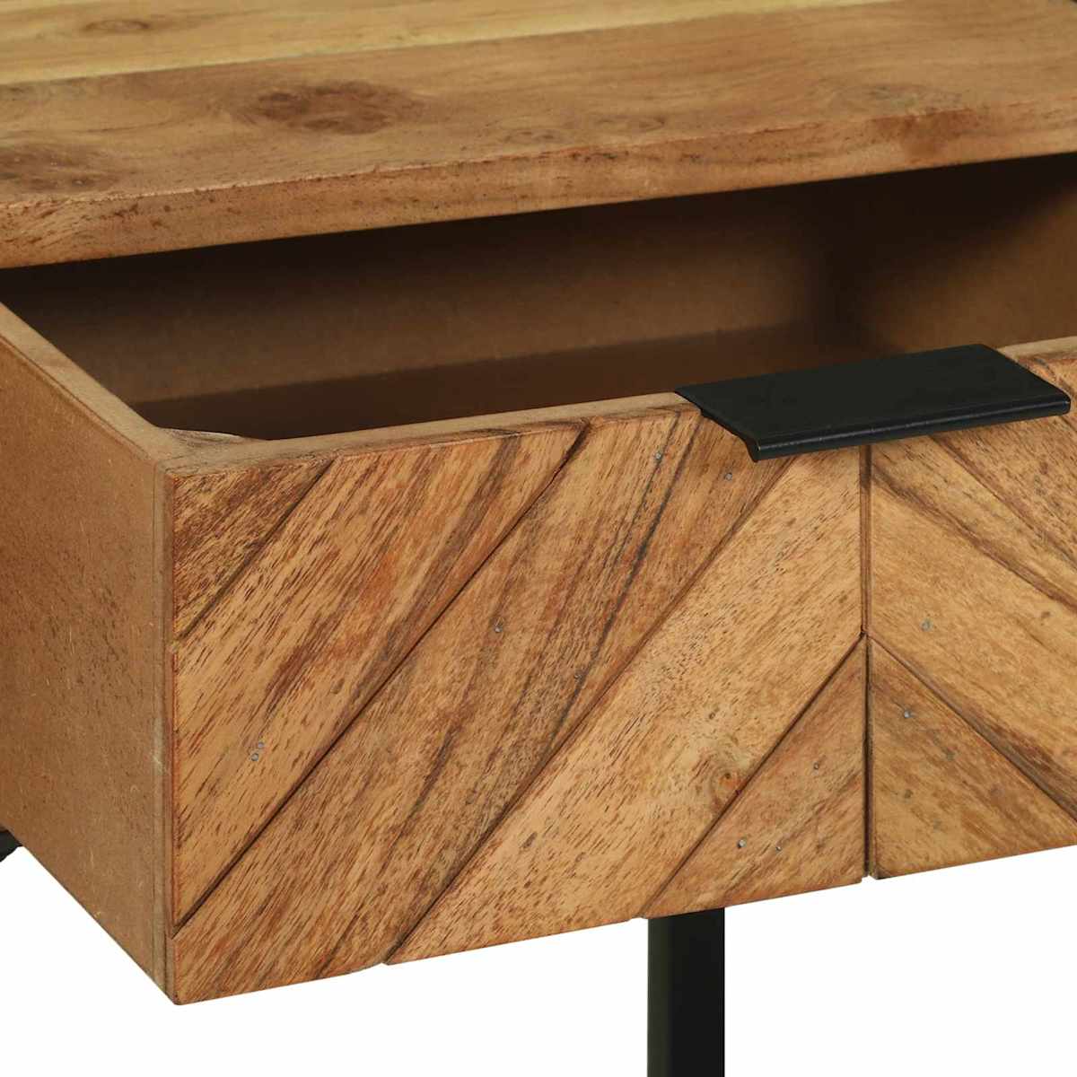 Sengebord Brun 40 x 35 x 50 cm Massivt akacietræ og metal - Billede 8