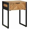 vidaXL &Ouml;&ouml;kapp Pruun 40 x 35 x 50 cm Kindel akaatsiapuit ja metall