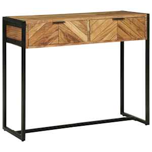 vidaXL Konsoollaud sahtliga Pruun 90 x 35 x 75 cm Tugev akatsiapuu
