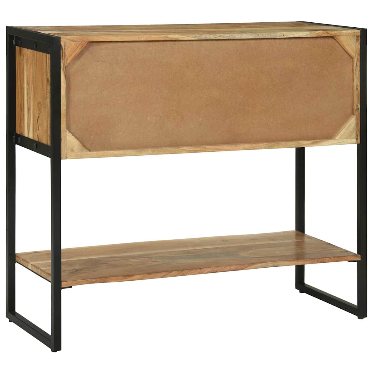 Konsolbord med skuffe Brun 90 x 35 x 80 cm Massivt Akacietræ - Billede 7