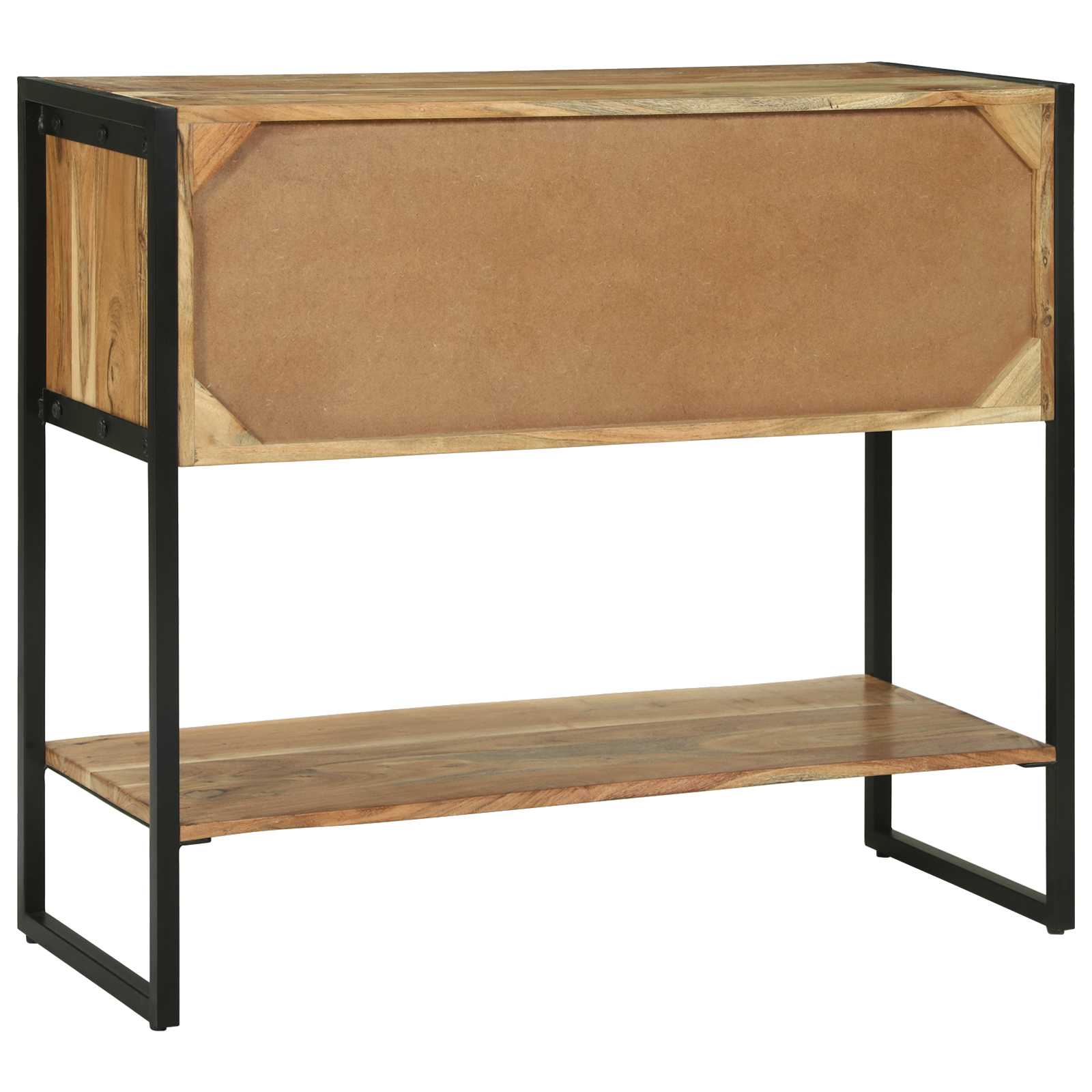 Konzolna miza Rjava 90 x 35 x 80 cm Masiven les akacije - slika 7