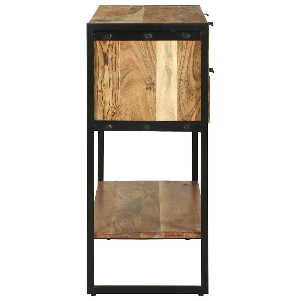 Konsolbord med skuffe Brun 90 x 35 x 80 cm Massivt Akacietræ - Billede 6