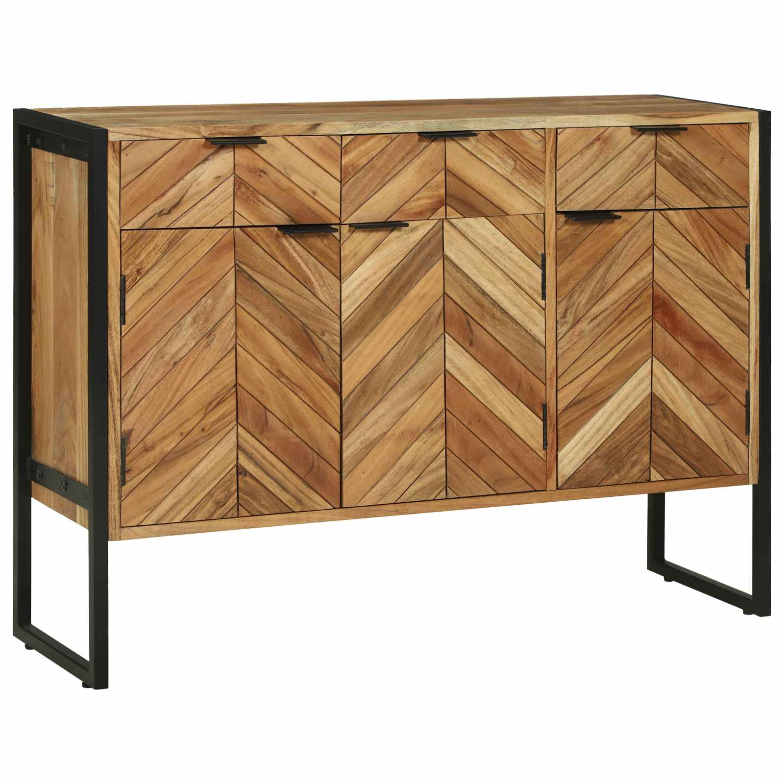 Dressoir 100 x 30 x 75 cm Massief acaciahout image 3
