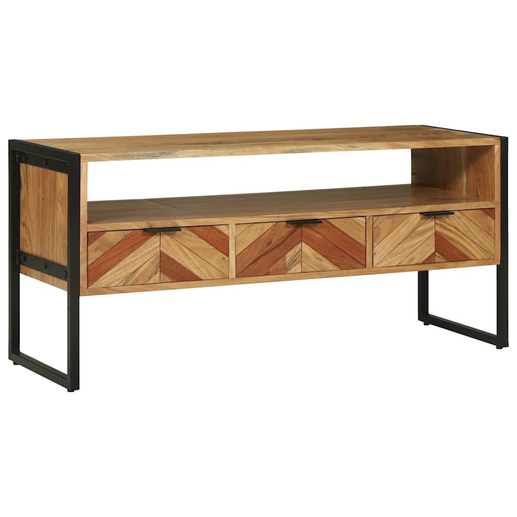 vidaXL TV Meubel 100x35x50 cm van Massief Acaciahout
