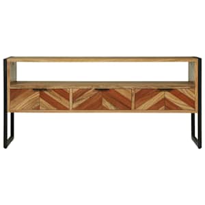 Televizní skříň Hnědá 100 x 35 x 50 cm Masivní akátové dřevo - obrázek 5