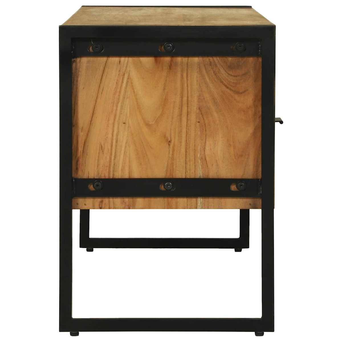 TV-skab med skuffe Brun 100 x 35 x 50 cm Massivt Akacietræ - Billede 6