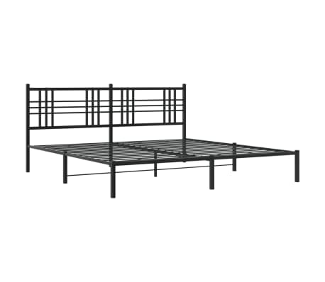 VidaXL Bedframe Metaal Zwart 120x200 cm - Nu 58% Korting