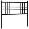 vidaXL metallist vahetatav voodipeats, must, 100 cm