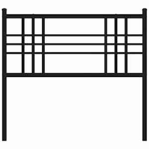 Kovové náhradní čelo postele černé 100 cm - obrázek 4