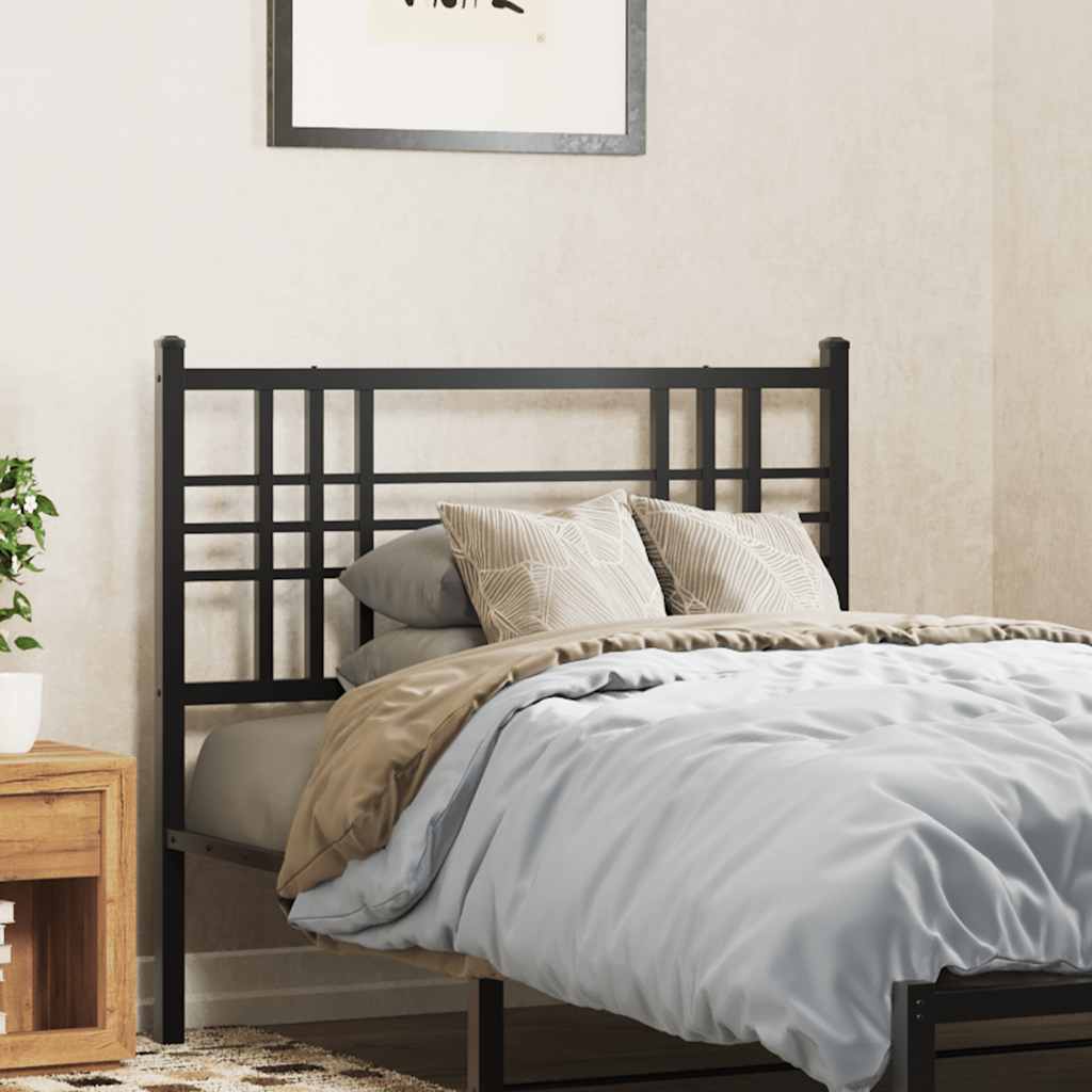 vidaXL Metallinen vaihtopääty musta 100 cm