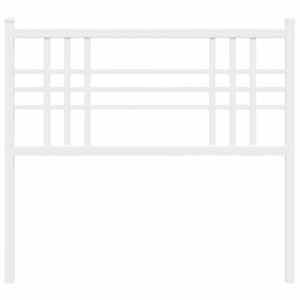 Kovové náhradní čelo postele bílé 107 cm - obrázek 4